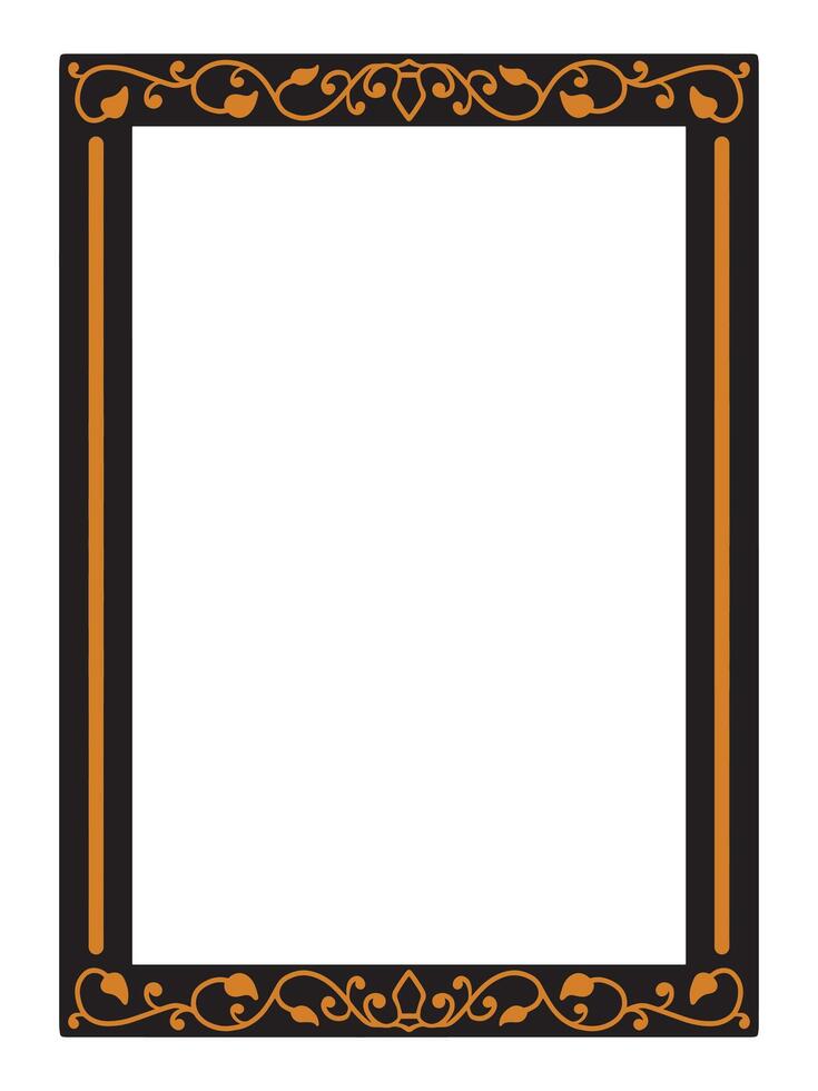 Ornamental Frame with Luxurious and Simple Minimalist Lines vector