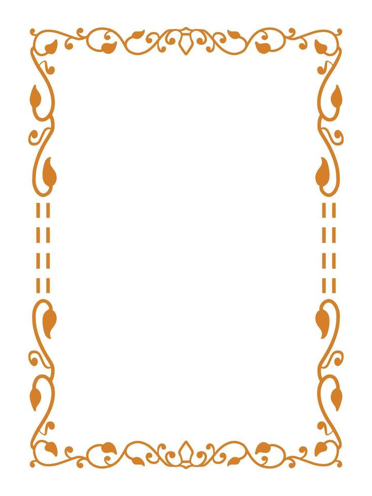 Botanical Frame with Organic Flower and Leaf Designs vector