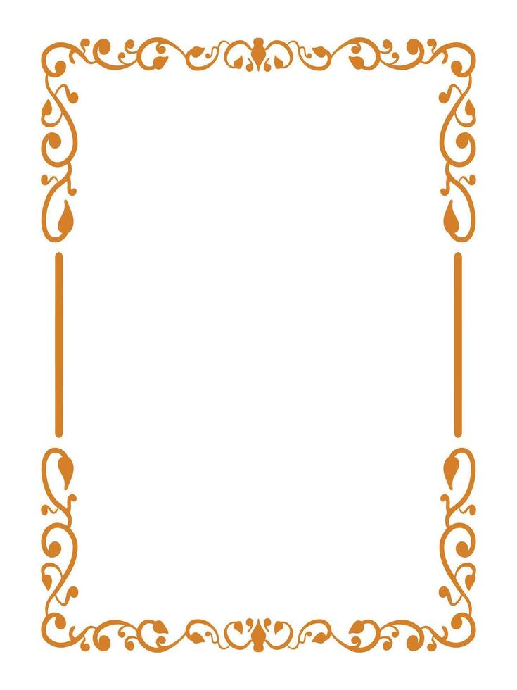 Soft Botanical Border with Fern and Ivy Flourishes vector