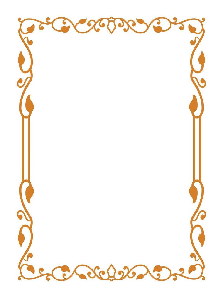 Fresh Botanical Frame with Leaf and Blossom Accents vector