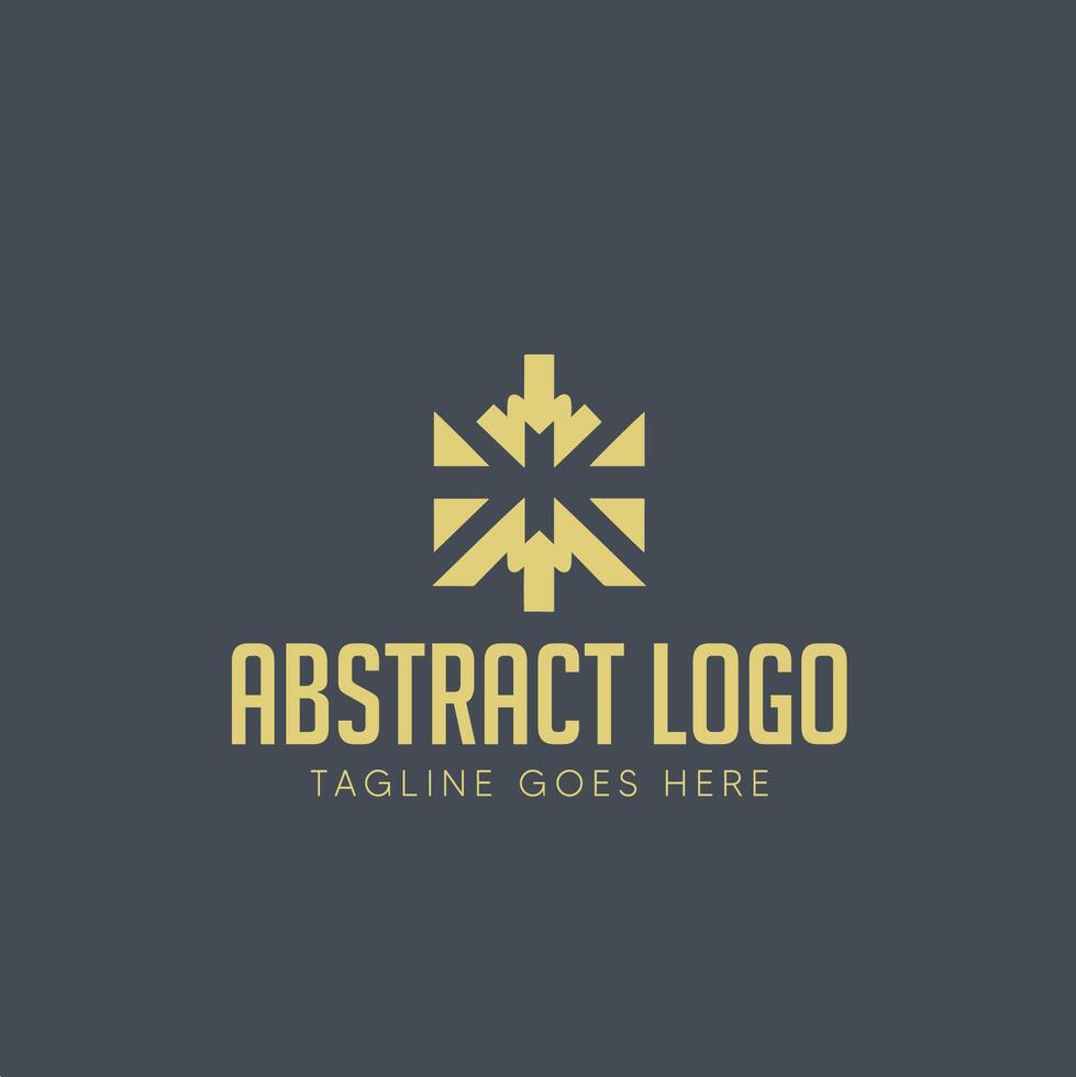 abstract logo design shape vector