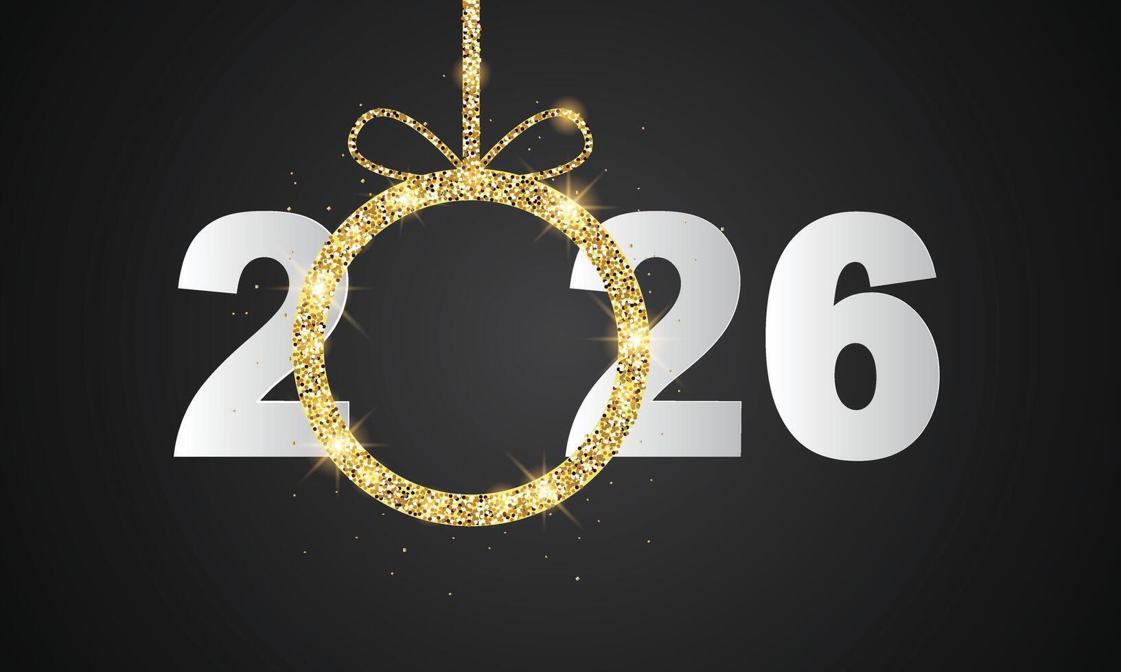 Merry Christmas and Happy New Year. new year 2026 vector