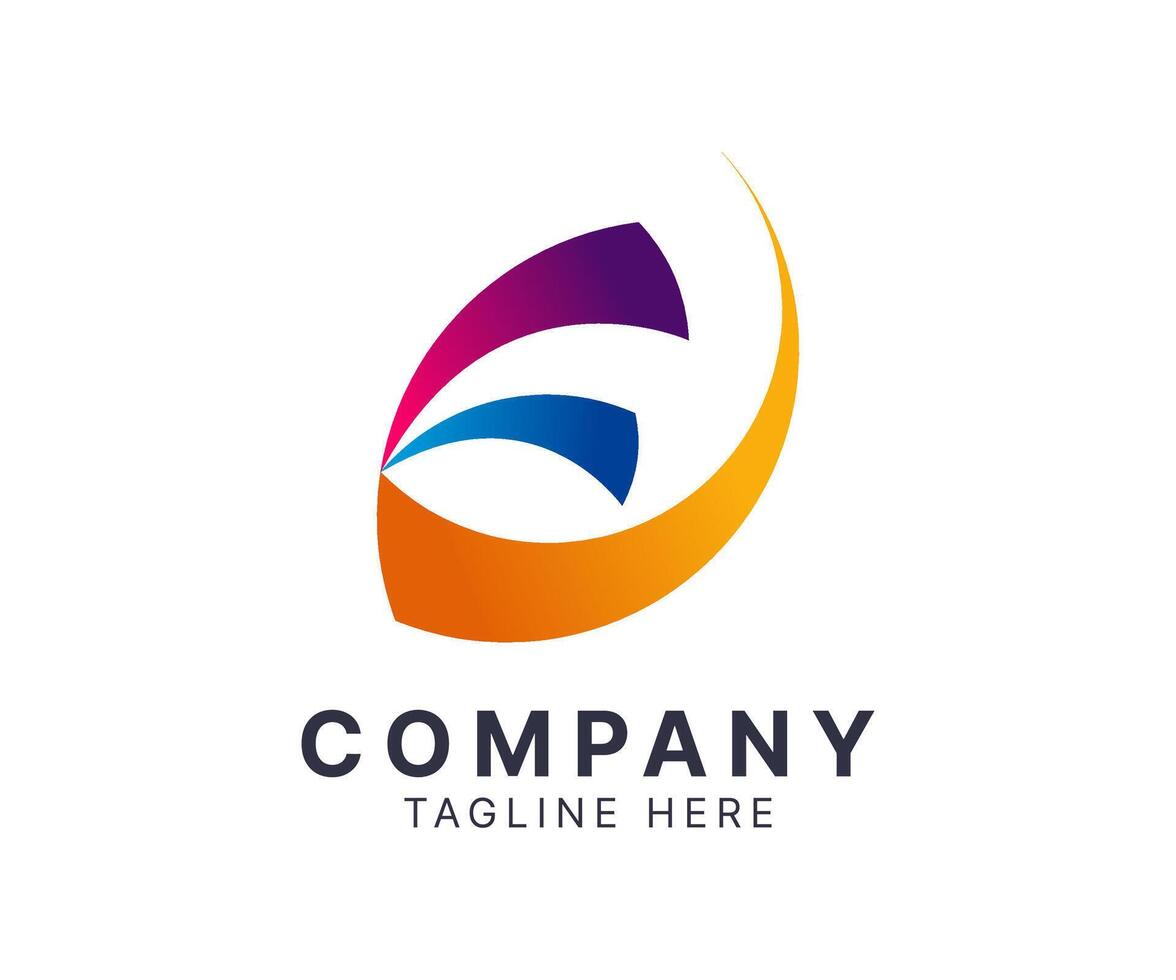 Abstract Colorful Swirl Logo for Business Branding vector