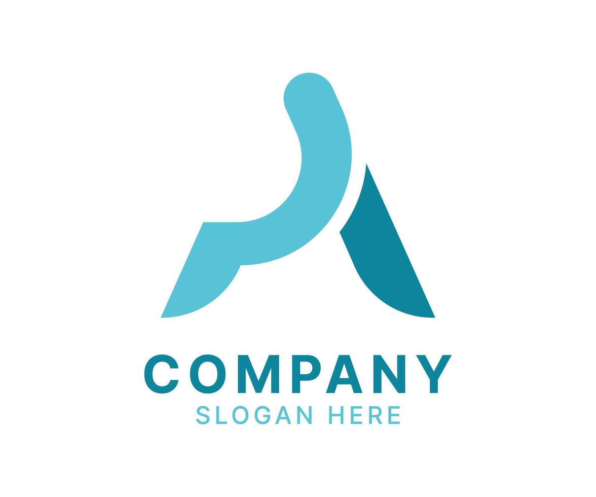 Abstract Letter A Logo for Company Branding. vector