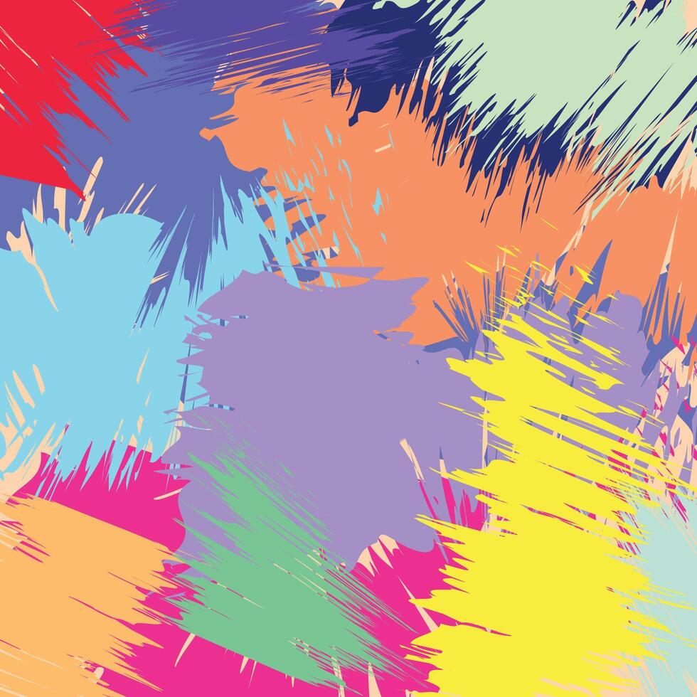 Abstract art with brush strokes that are processed in a certain way with bright colors.eps vector
