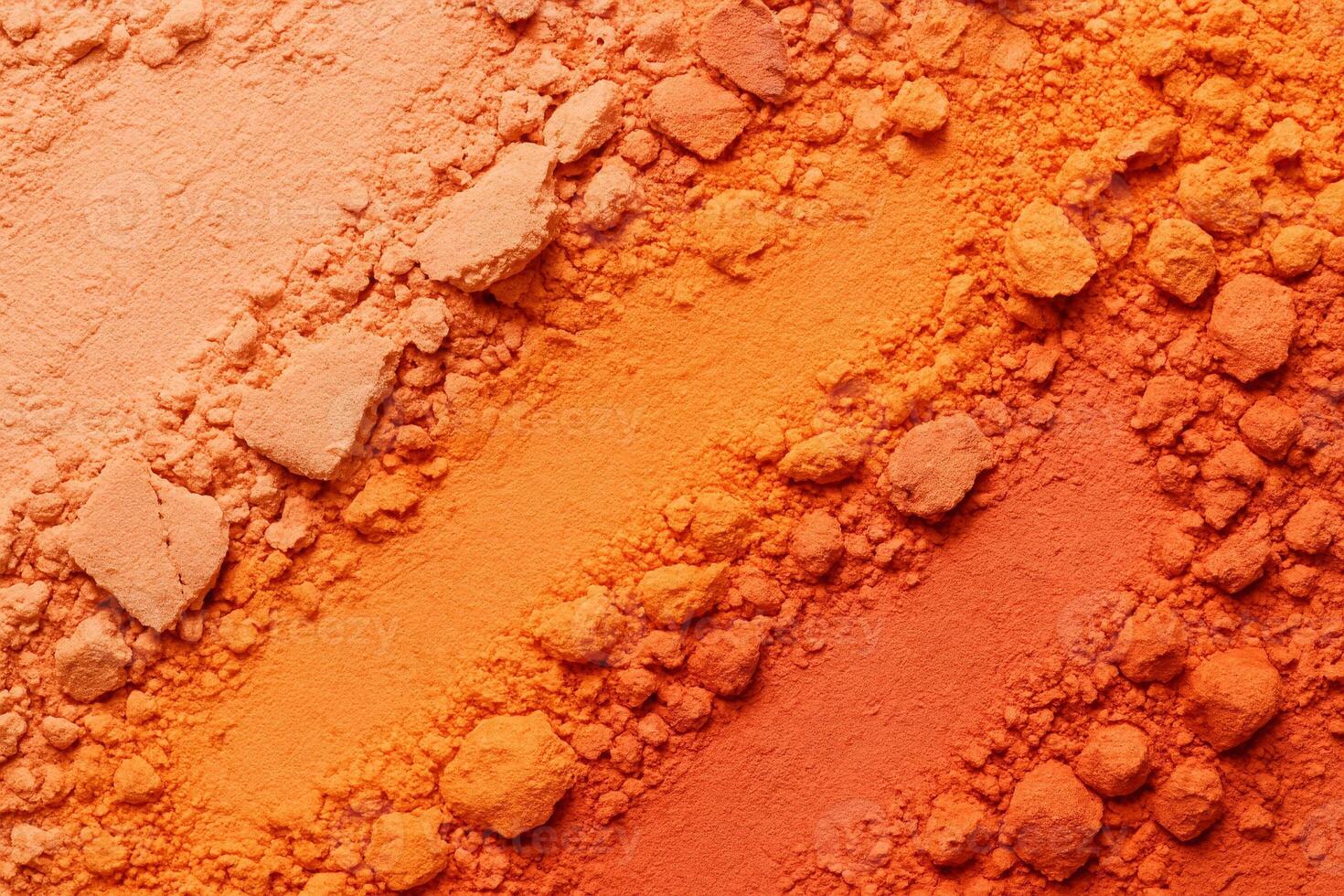abstract background, eye shadow, blush, pressed powder pink orange peach textured background photo