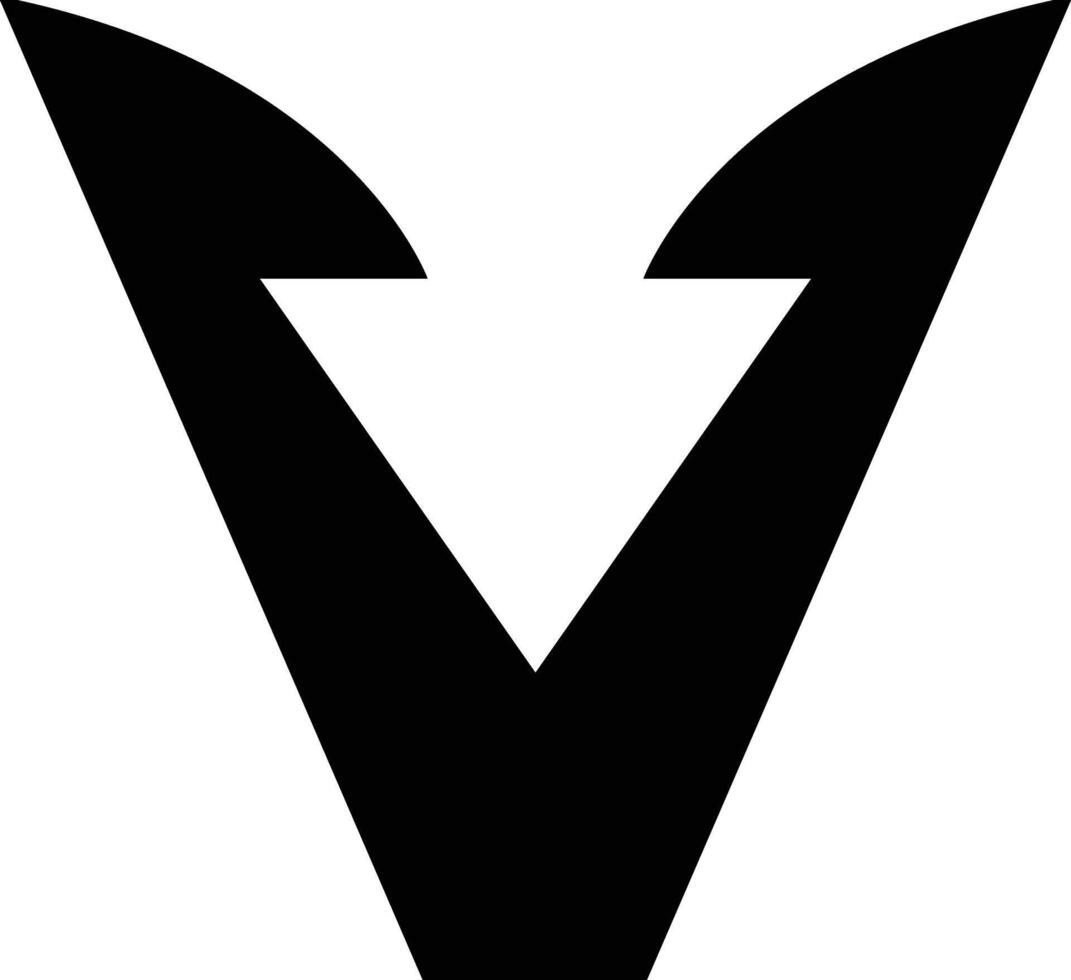 Letter V with Upward Arrow Logo Symbolizing Victory, Strategic Growth, and Progressive Ascent in Modern Digital Branding vector