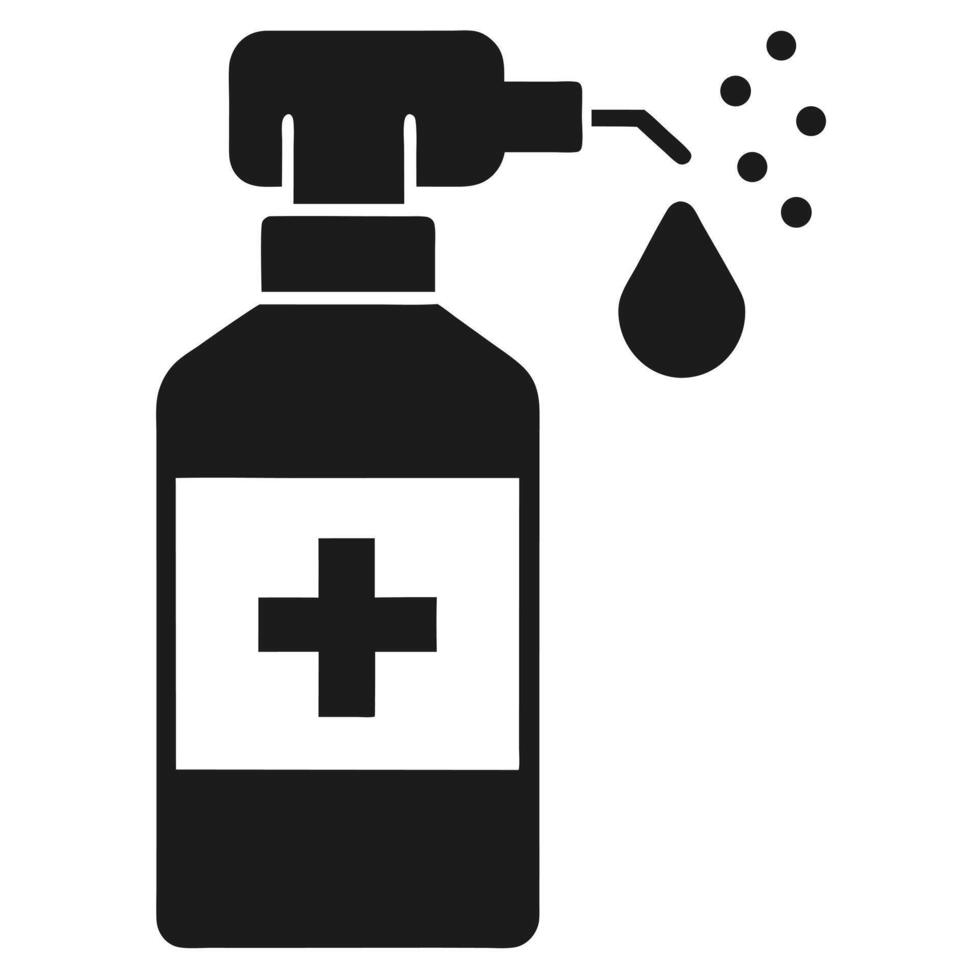 Medical Spray Bottle Icon vector