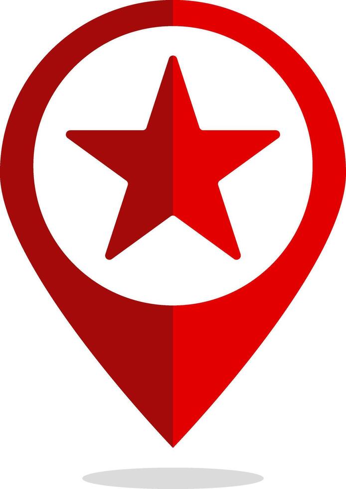 Location star favorite icon. Social media symbol. rating symbol reward signs. Recommend icons. representing favorite vector