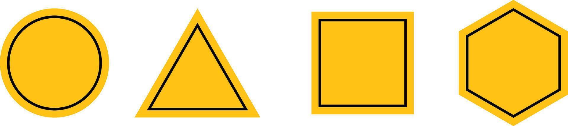 Warning icons set. Symbol danger. Attention caution sign. danger Exclamation mark signs vector