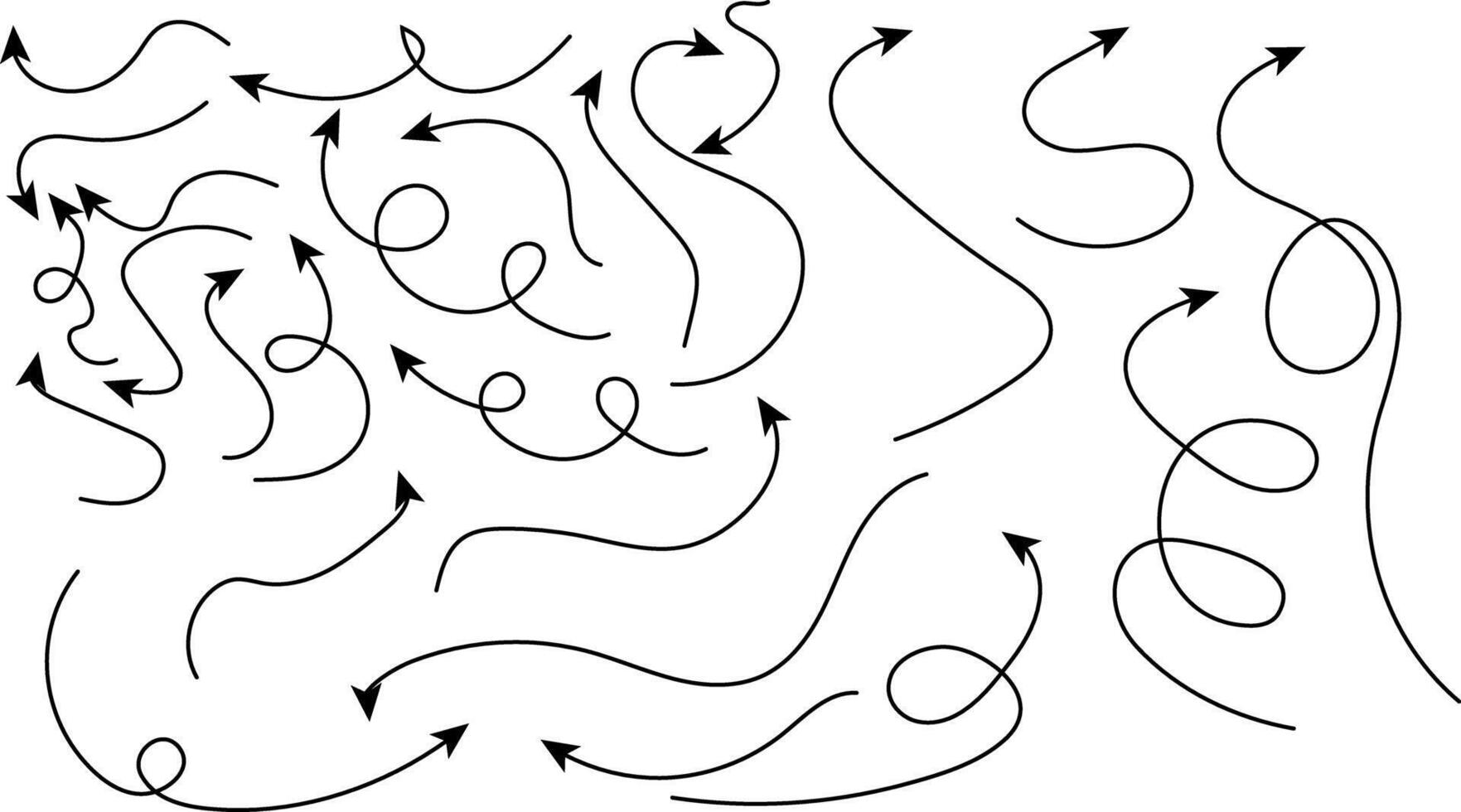 Long dashed hand drawn. curve dashed arrows design. Hand drawn arrow collection. Curved arrows. exchange icons vector