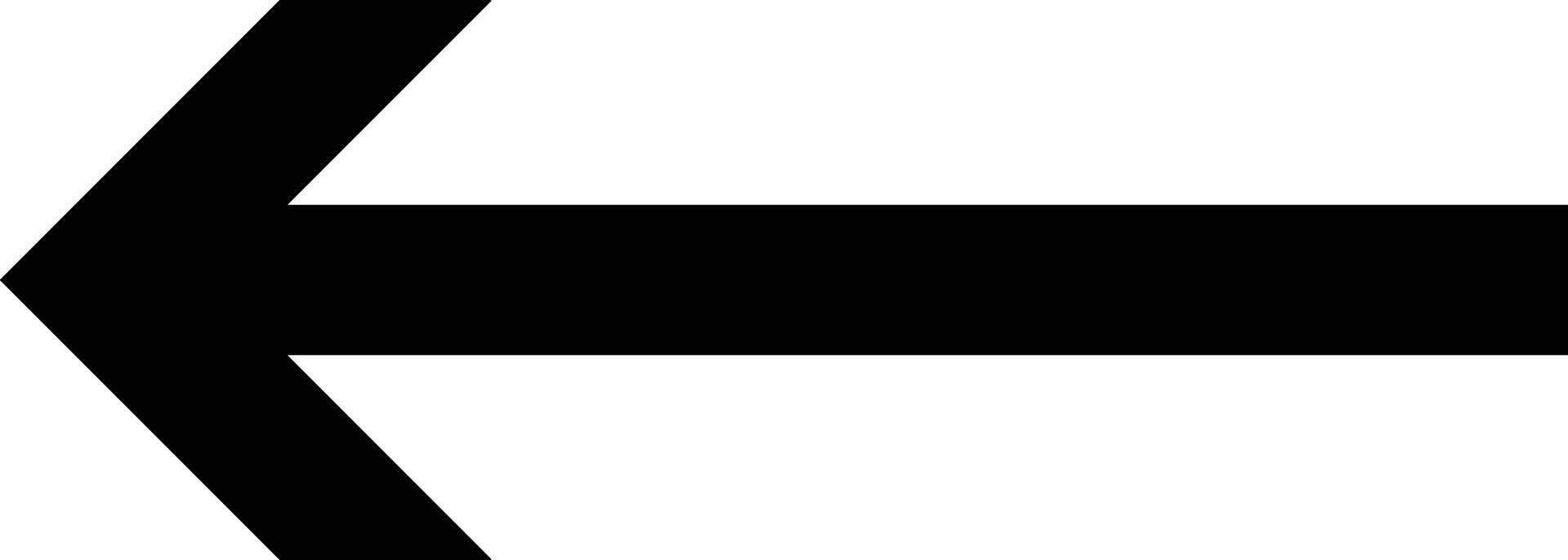 long arrow icon. Horizontal double side. presentation and education. Straight long arrows vector
