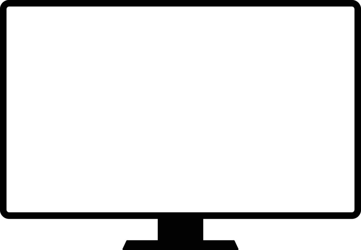 TV Monitor screen icon. screen symbol. Digital device sign. Responsive web design vector