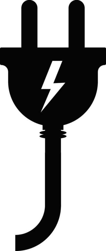 Power plug icons. Various monochrome icons. Electric plug sign. Phone charge technology concept. Containing charging vector