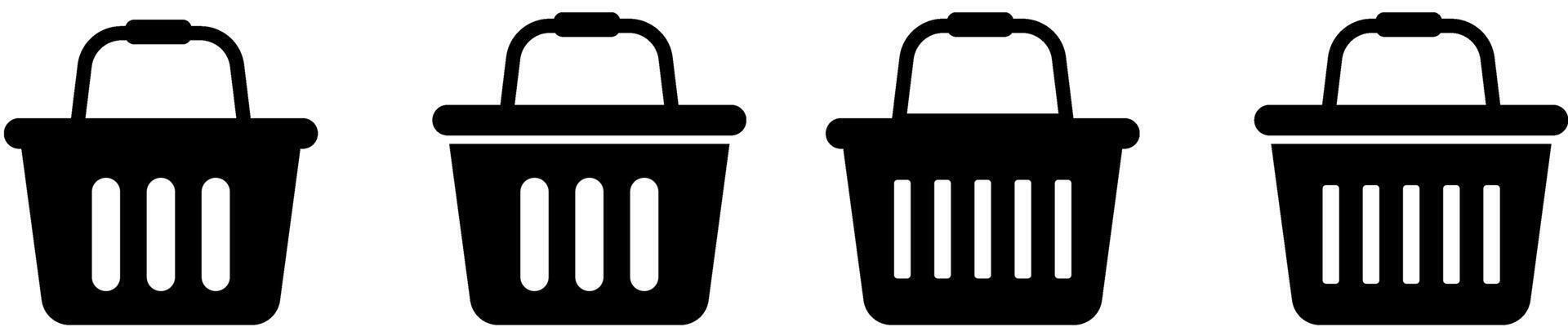 Shopping basket. Buy on market or supermarket. Shop cart symbol. Buy buttons. Delivery Concept. symbolizing retail, purchases, and consumerism vector