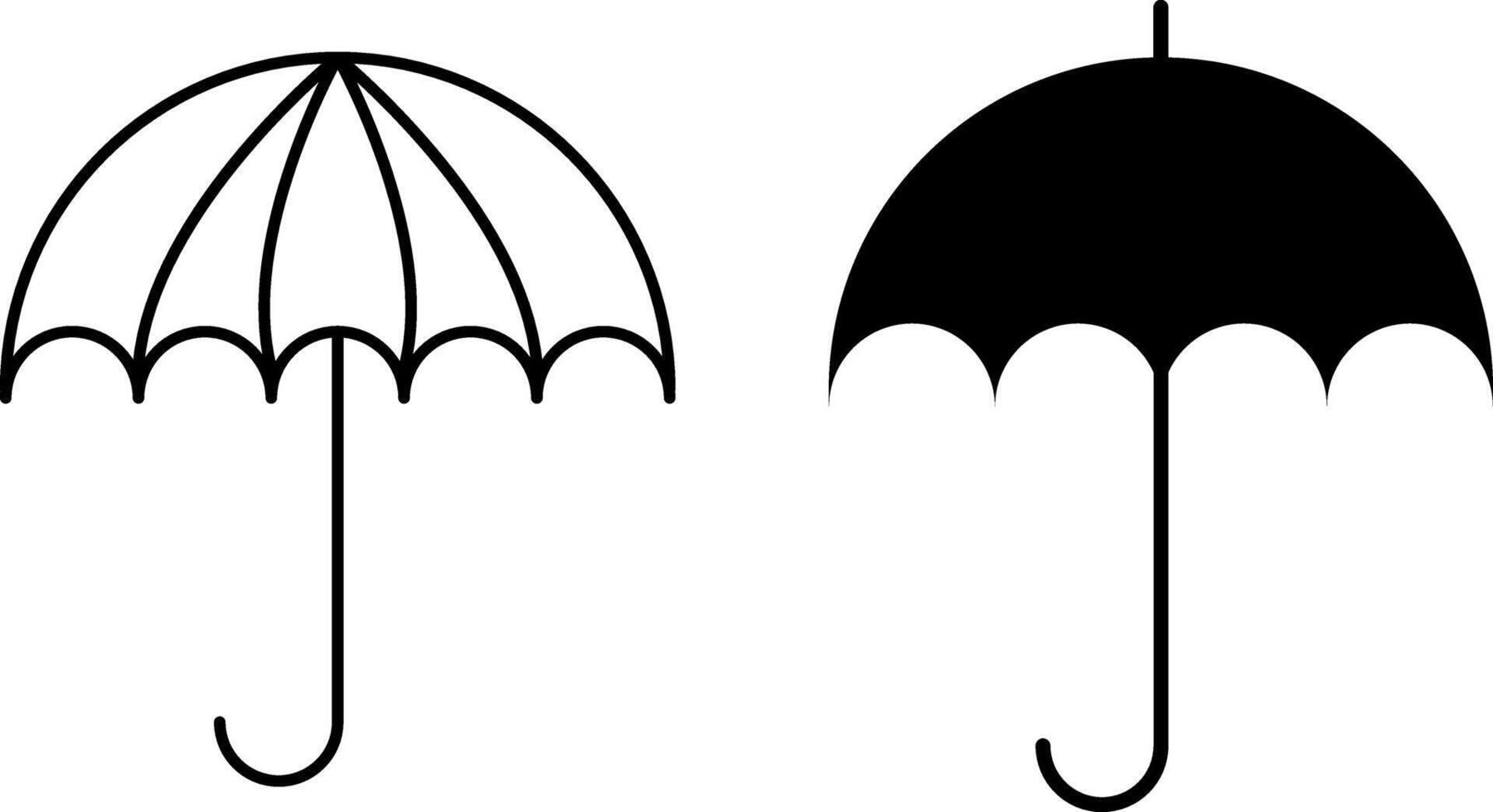 Umbrella icon. rain sign collection. weather symbol. Umbel business concept vector
