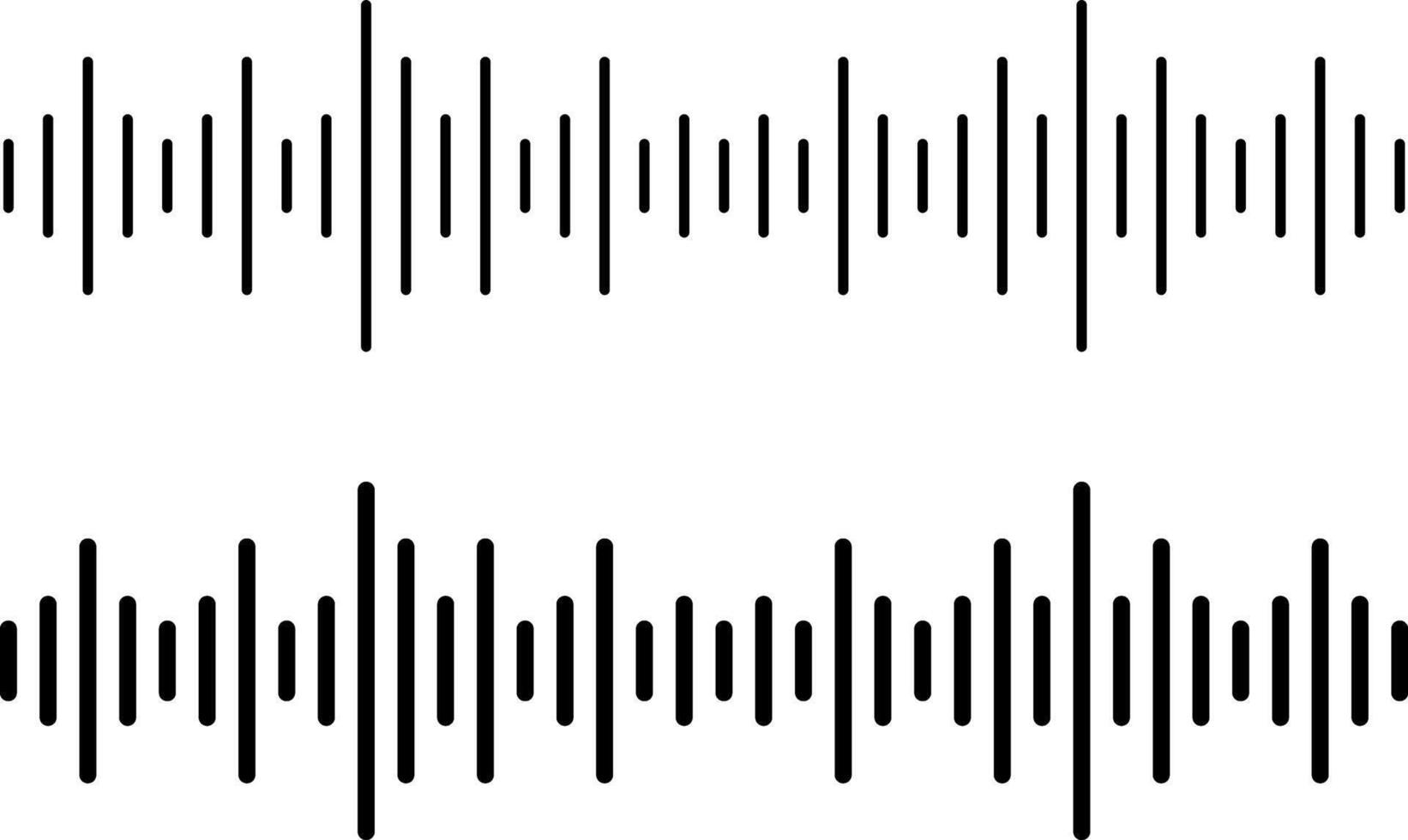 sound waves icon set. podcast audio recording or voice chat. radar station signal. Voice message sounds representation vector