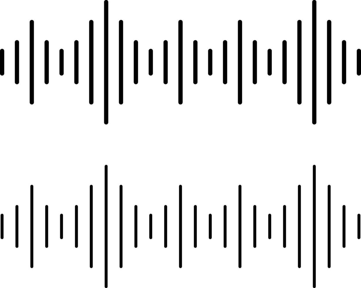 Music wave icon. sound one noise sign. wave volume. Voice message . audio frequency signal podcast. radio sound s vector