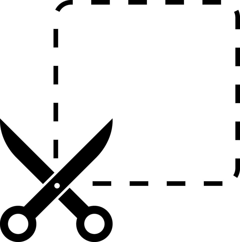 Scissors icon set. Paper dash cut mark. Open barber, school, office symbol. Hairdressing sign vector