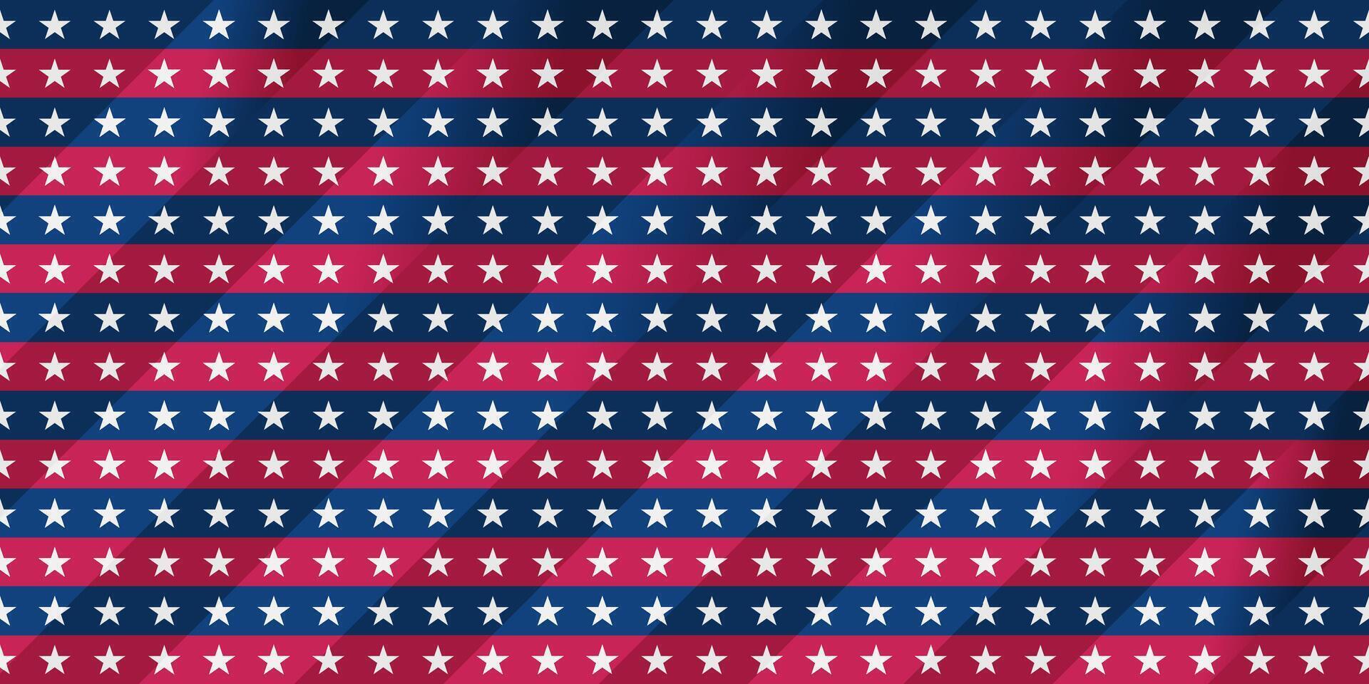 USA Flag Stars Stripes Pattern Background vector
