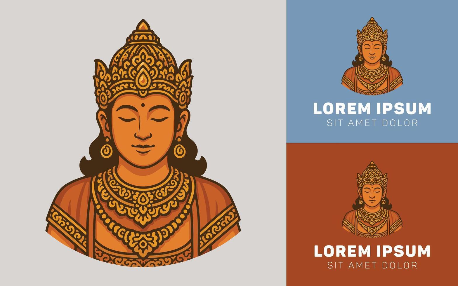 Cartoon Style Garuda Wisnu Kencana Monument vector