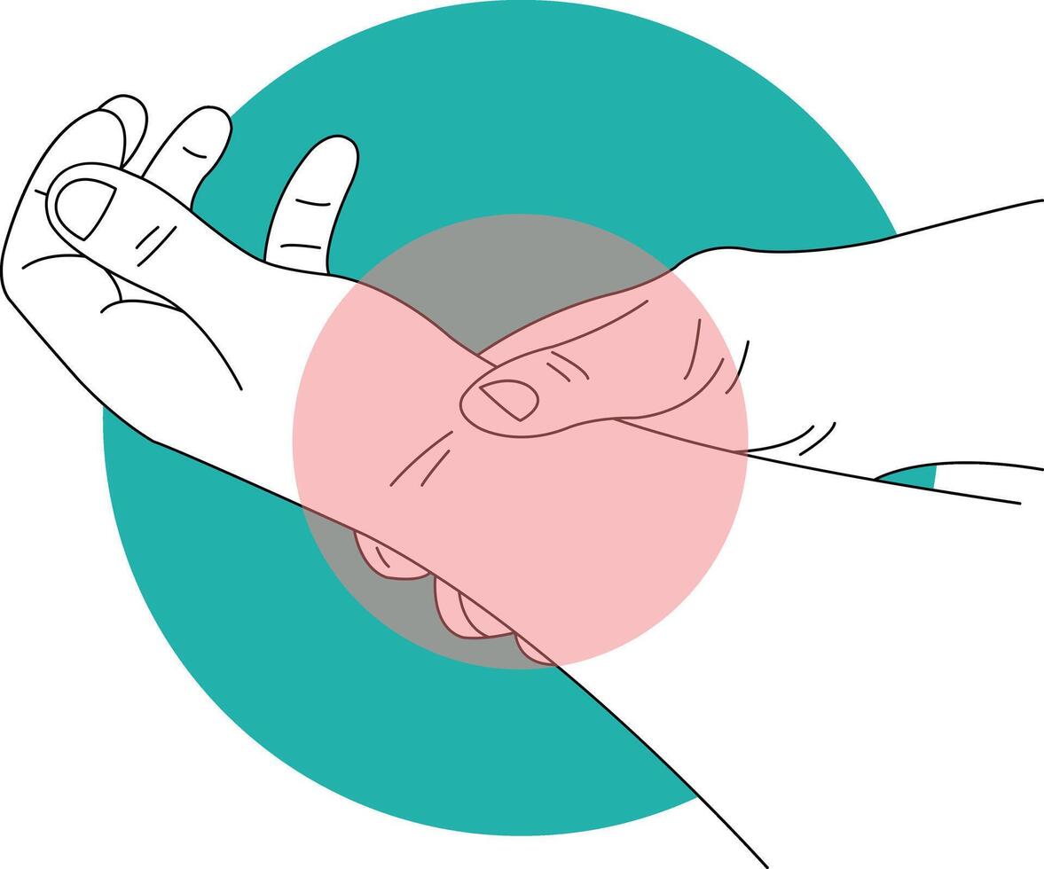 Hand and Leg Injury Illustration with Cartoon Shape vector