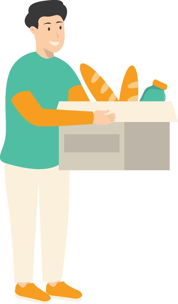 Man Volunteers Character vector