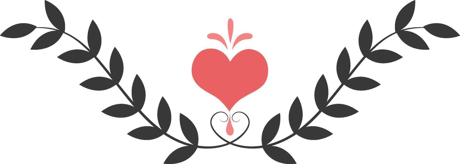 Valentine Dividers Element in Flat Design. vector