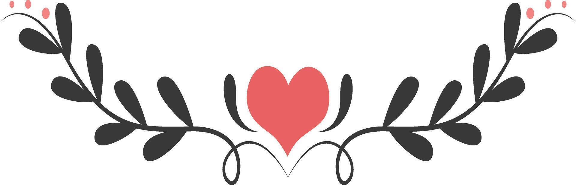 Valentine Dividers Element in Flat Design vector