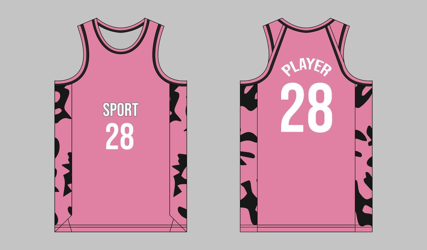 Bold and Modern Basketball Jersey Concepts vector