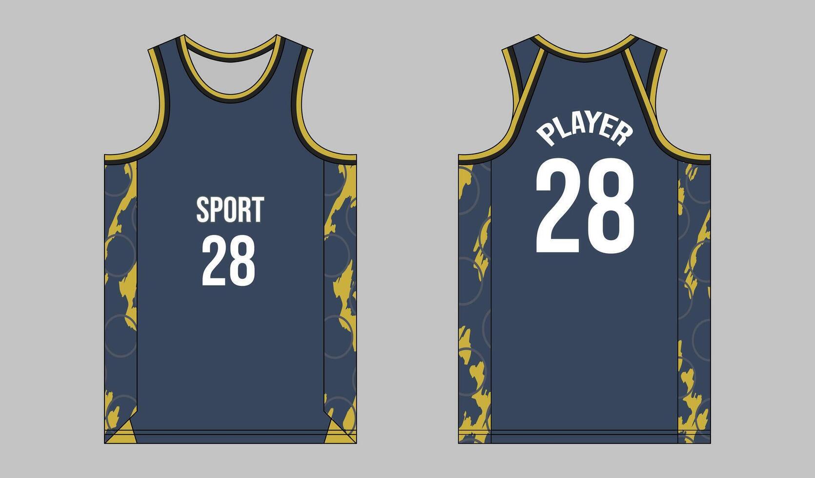 Basketball Jersey Mockups with Bold Player Branding vector