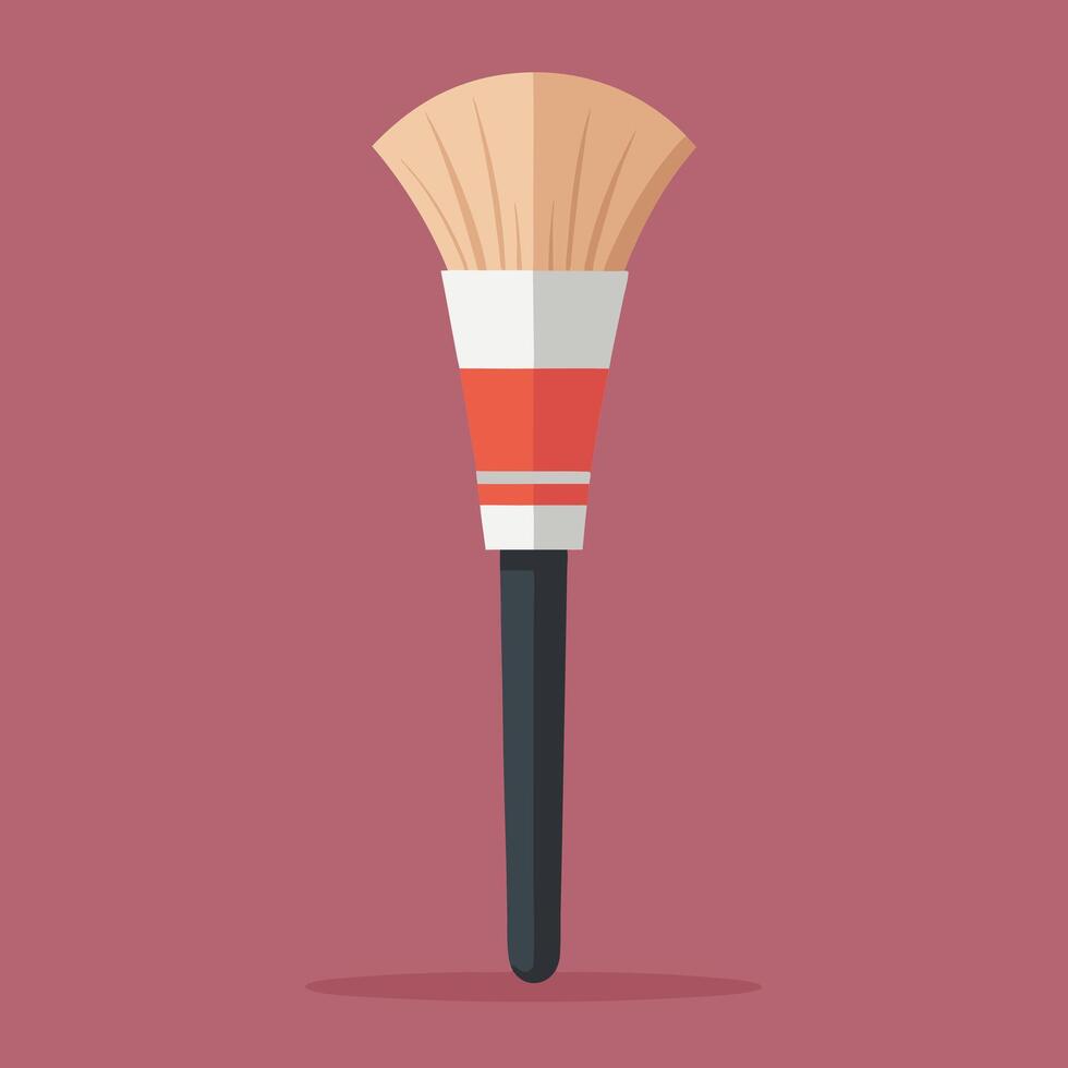 A Flat Design Illustration of a Paintbrush vector