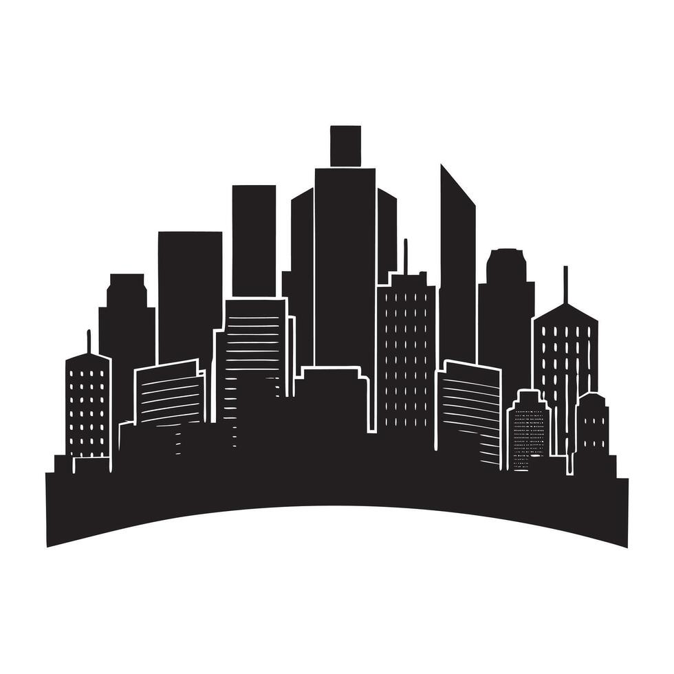 city skyline silhouette vector