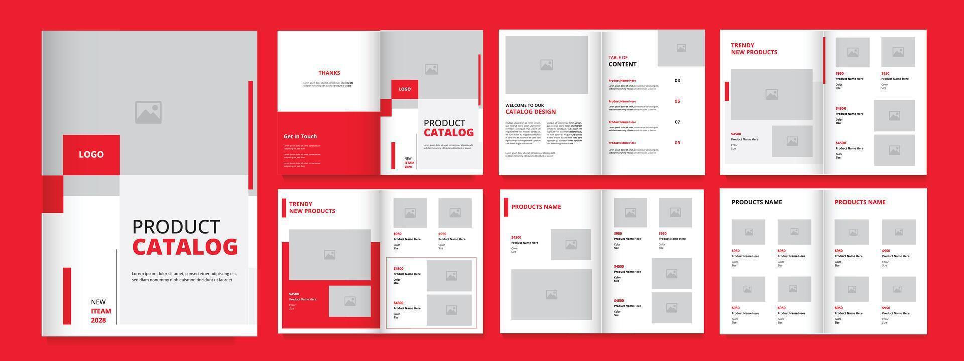 Product catalogue or Business Company multipurpose product catalog layout design vector