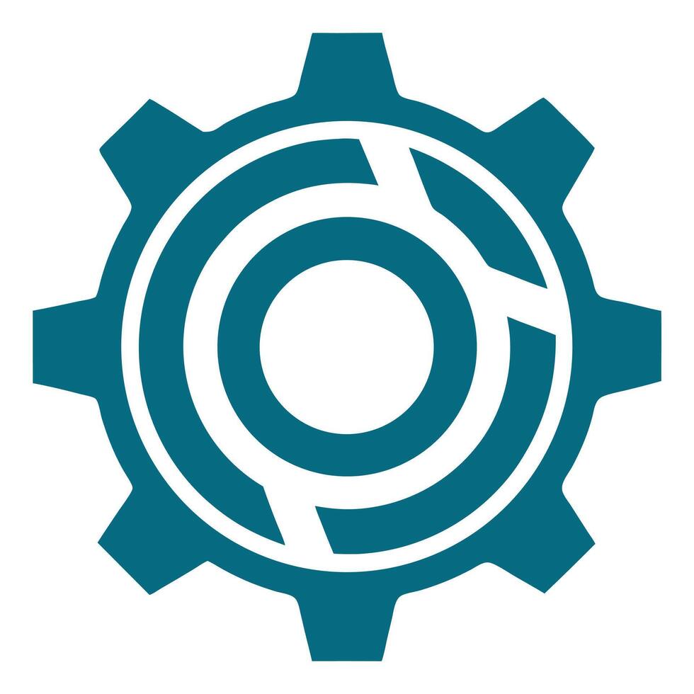 gear wheel logo vector