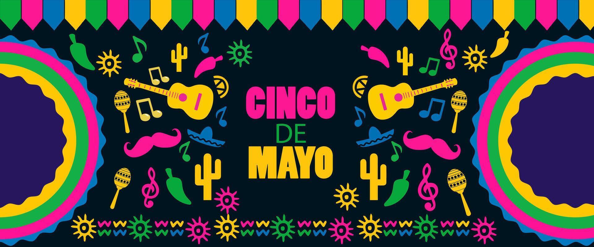 cinco de mayo background vector