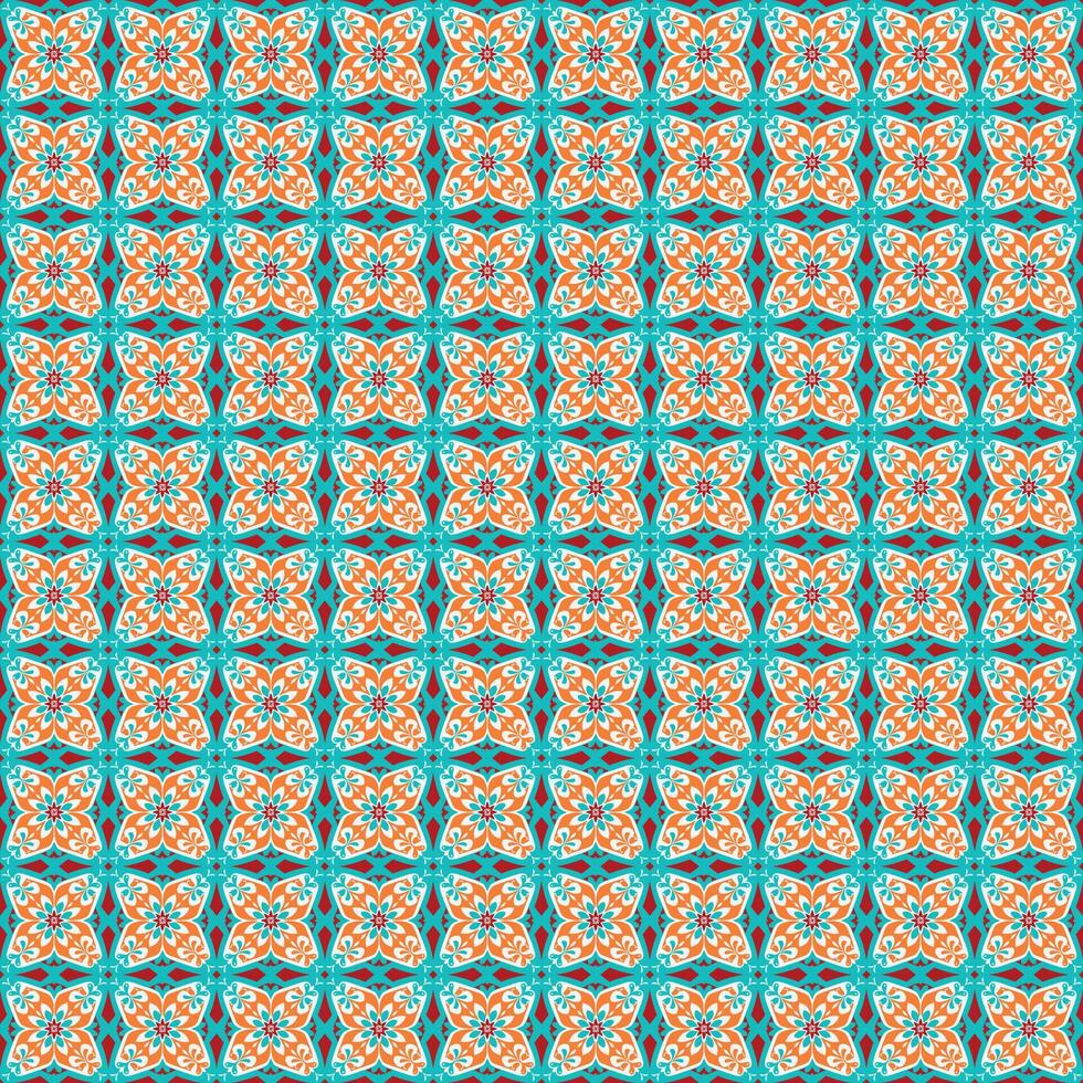A colorful pattern with orange and blue colors vector