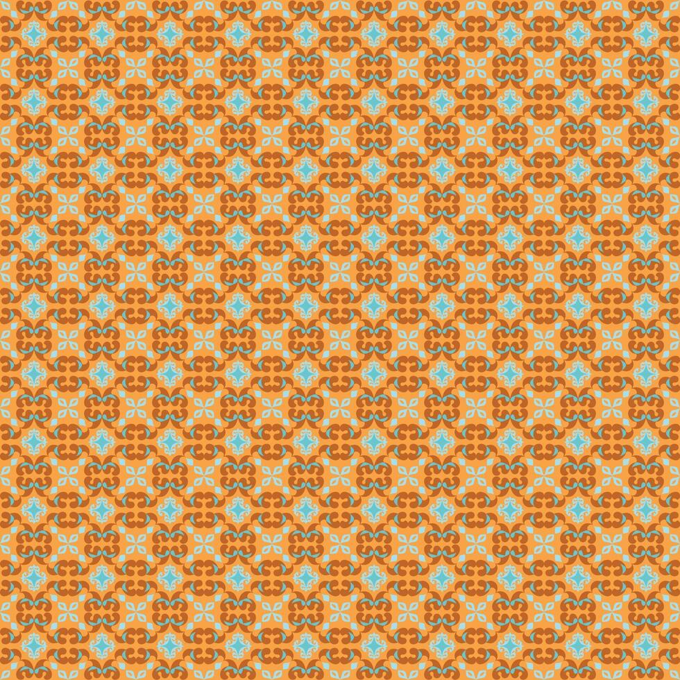 An orange and blue patterned background vector