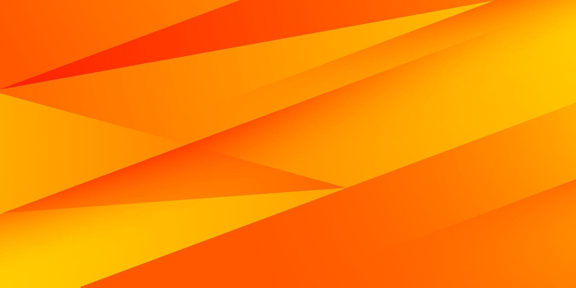 Abstract bright orange triangle overlap background. Simple shapes papercut pattern background. vector