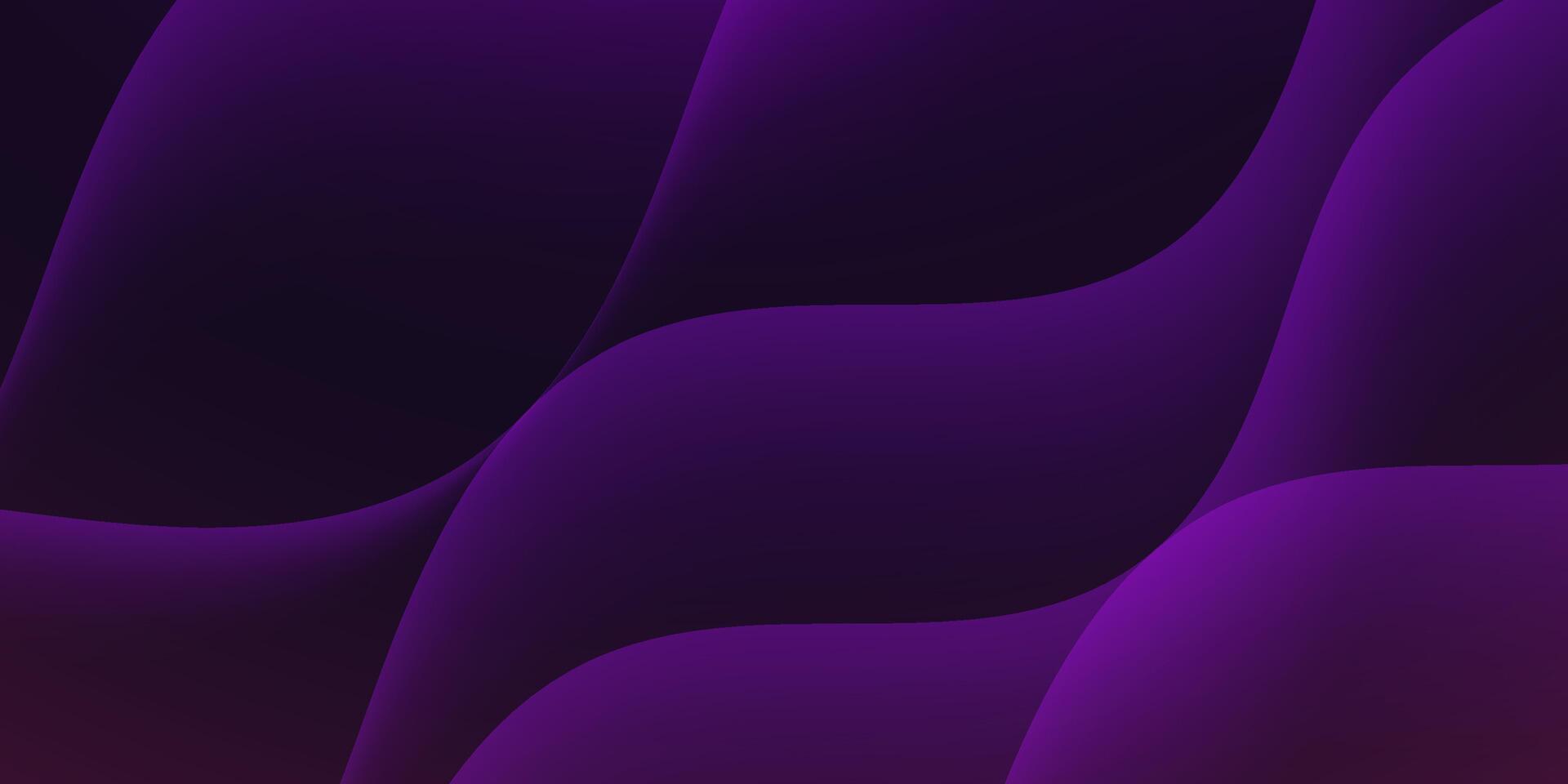 Abstract dark purple wave futuristic background. Realistic shadow wave pattern background. vector