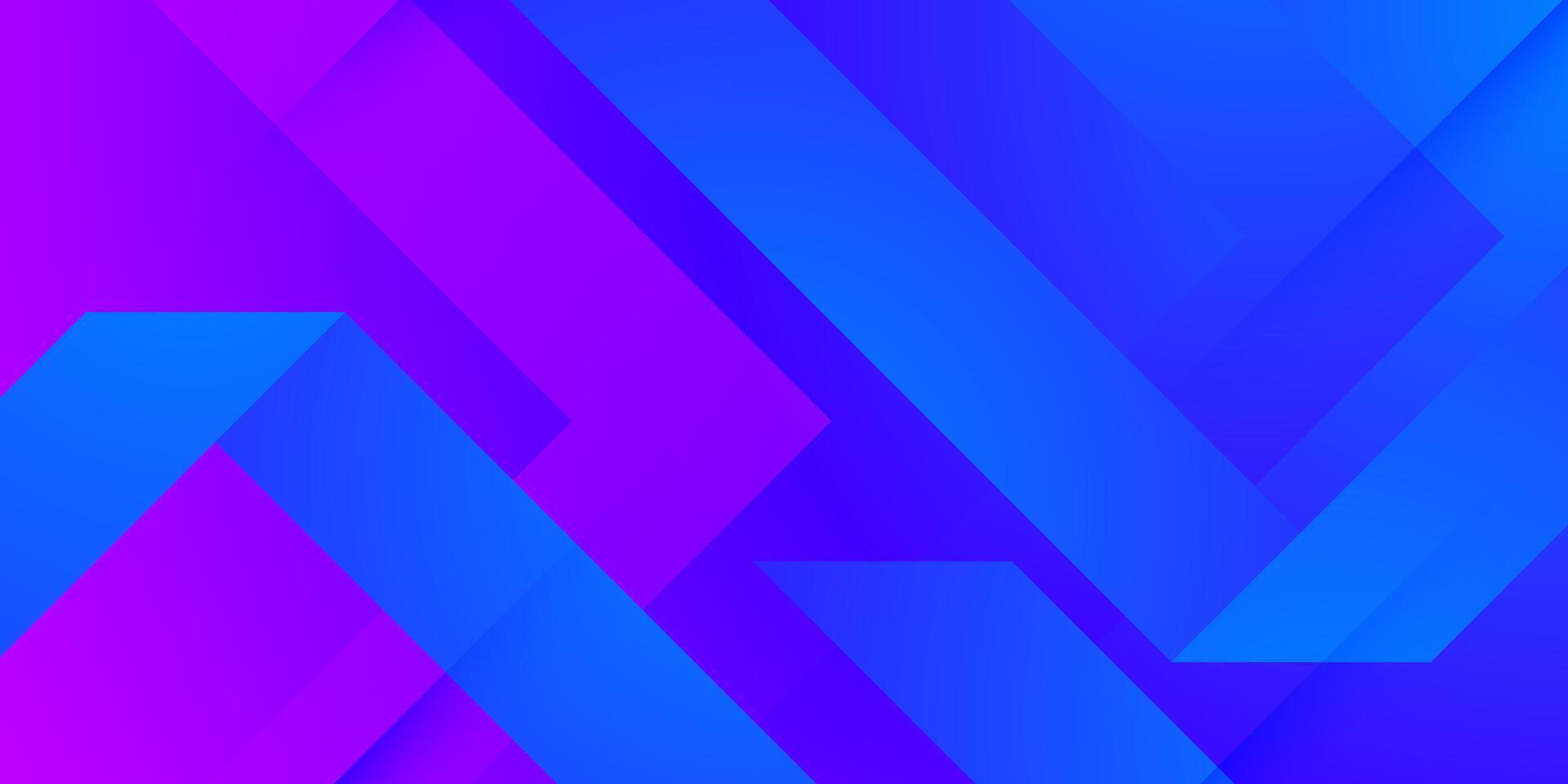 Abstract colorful blue and purple gradient geometric background. Simple triangle arrow pattern. vector