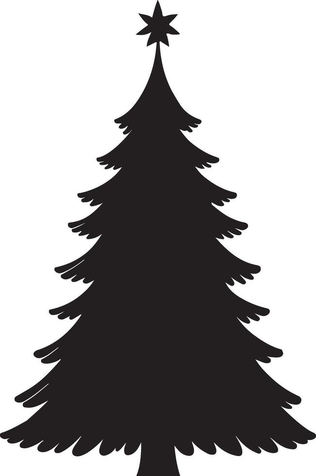 Hand-Drawn Christmas Tree Illustration vector