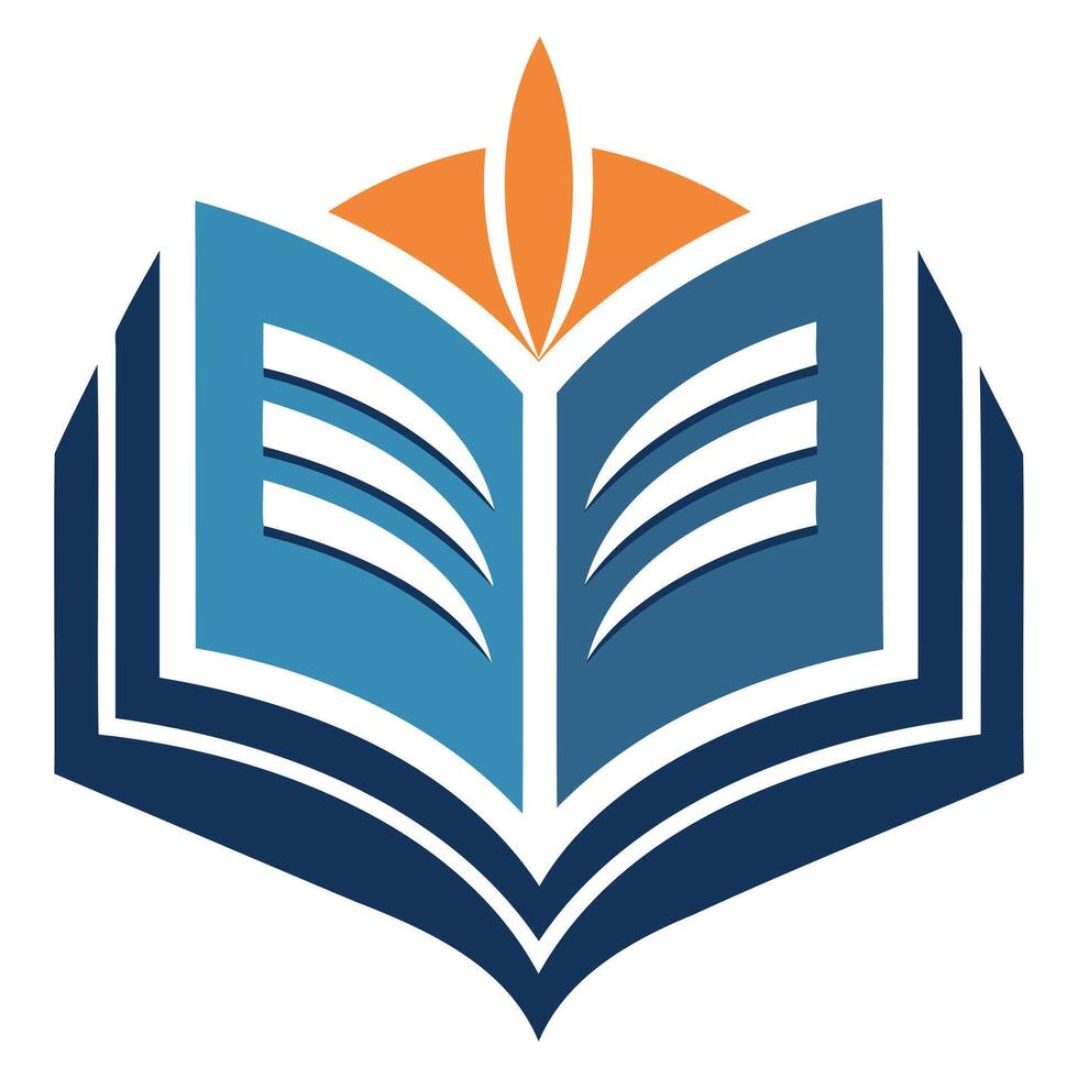 Flat Book Icon Design vector
