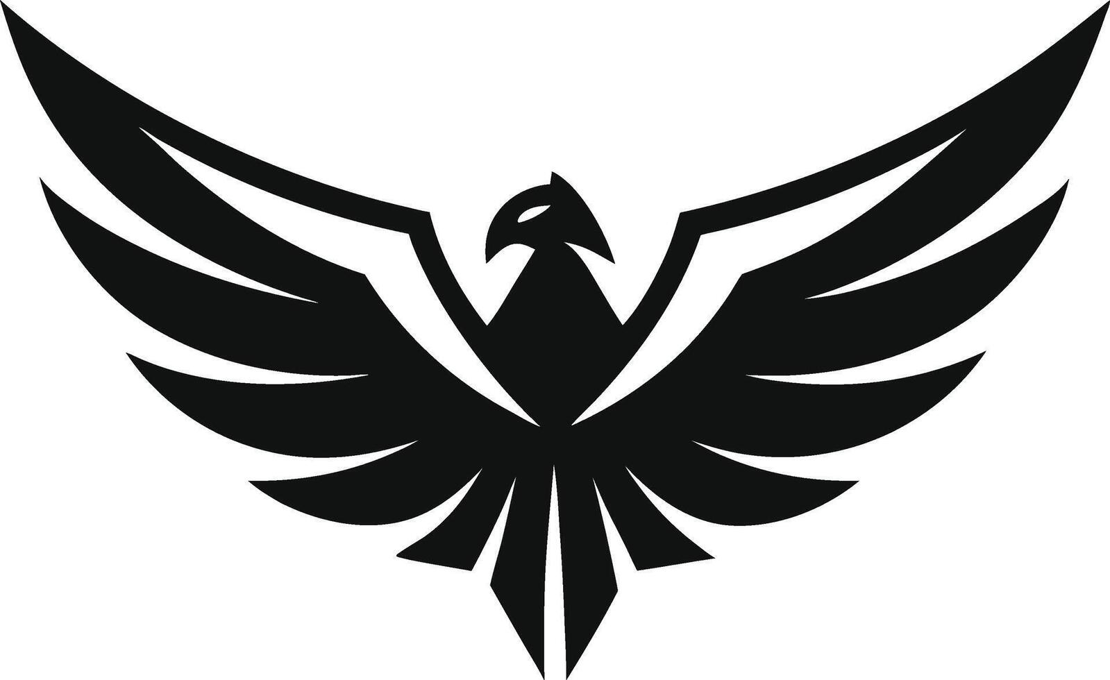 Majestic eagle, rendered in sleek, modern lines, evoking power mascot logo vector