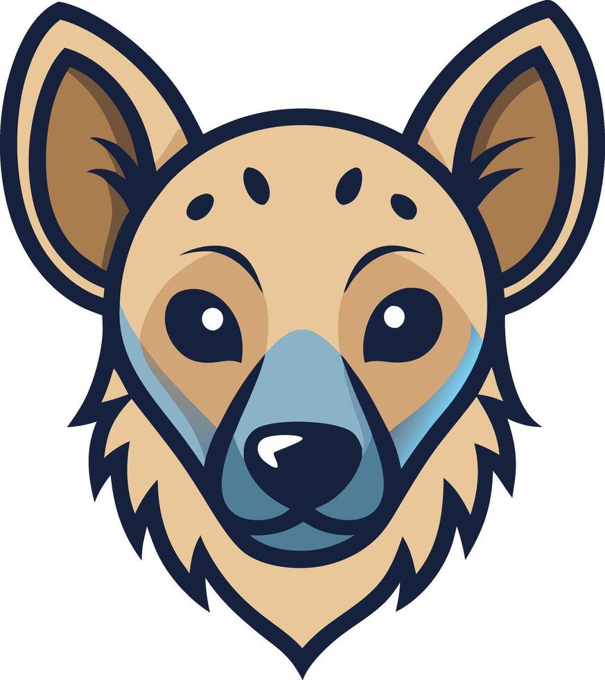 Hyena head mascot logo vector