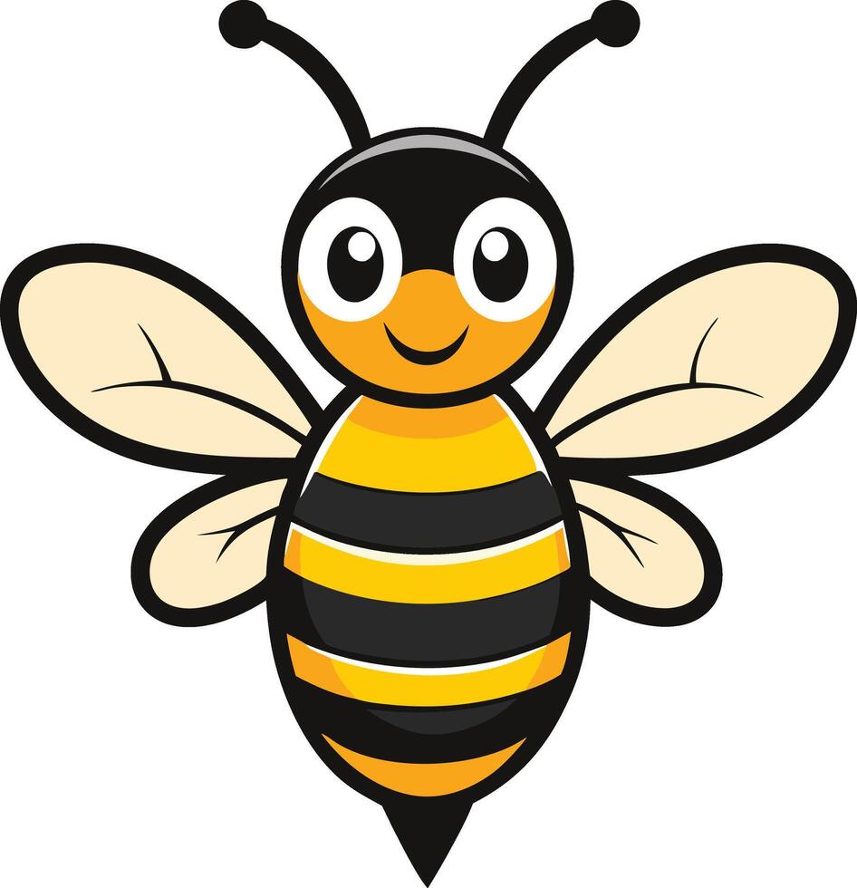 Bee mascot logo vector