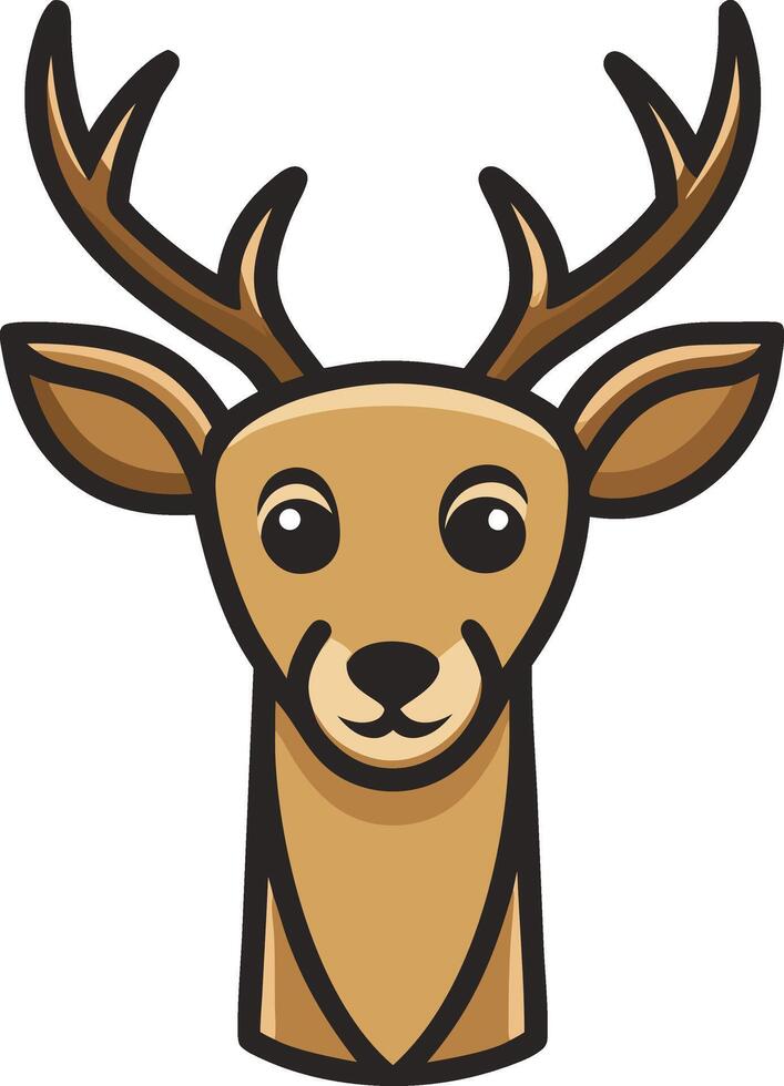 Deer Head mascot logo vector
