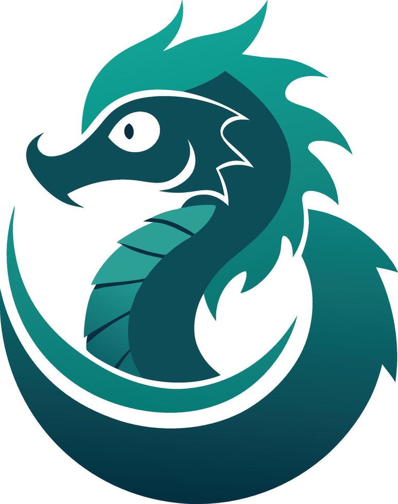 Dragon mascot logo vector