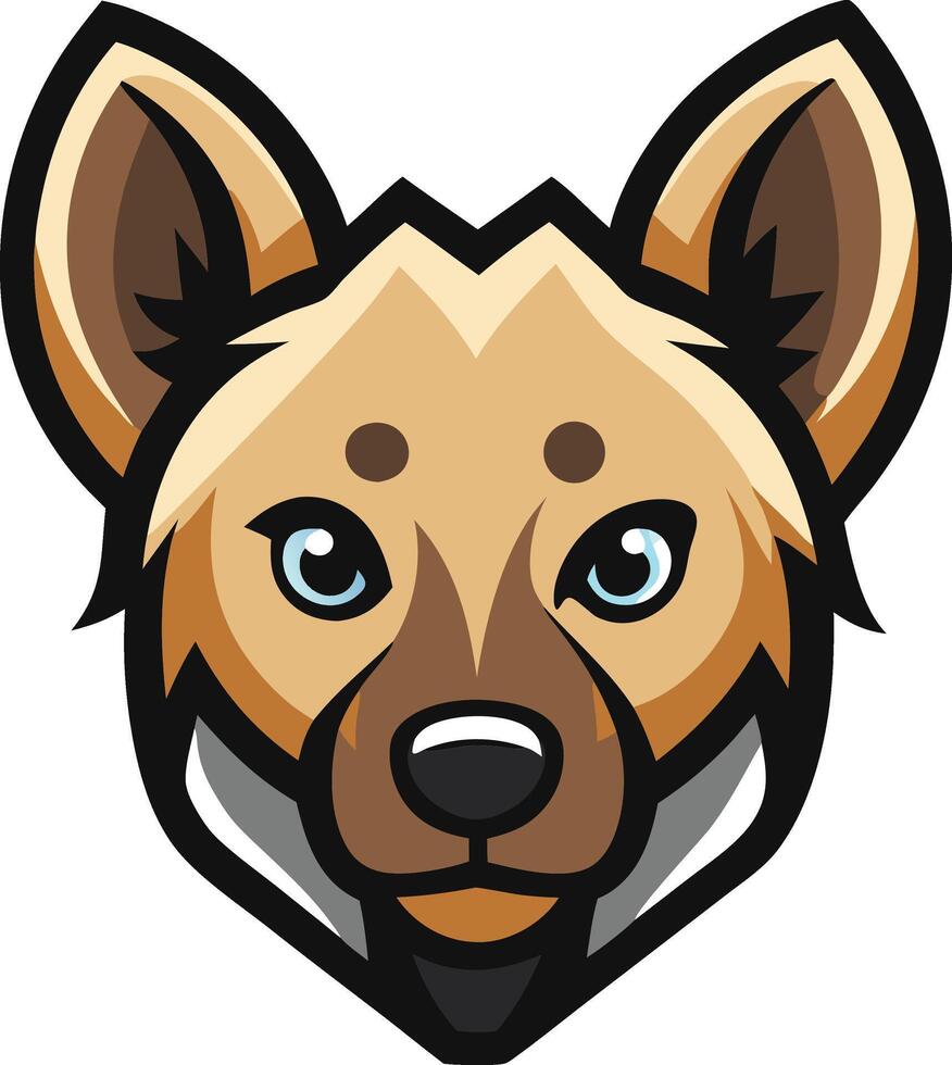 Intriguing Hyena mascot logo vector