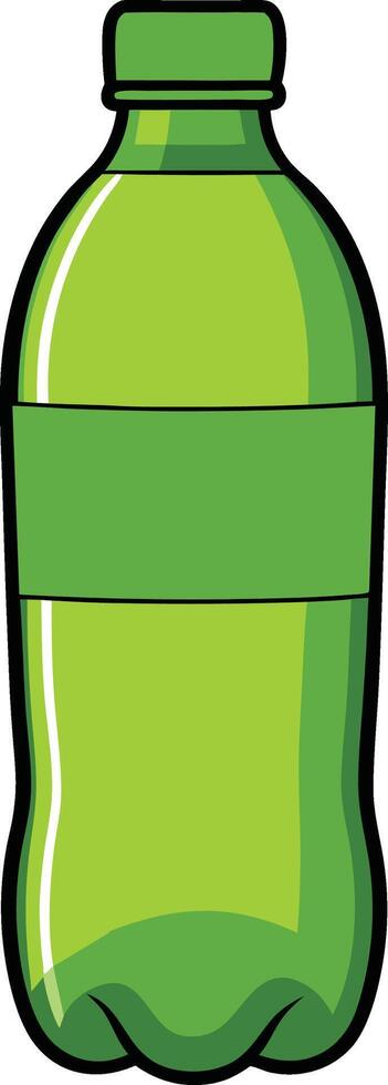 Green Bottle, its emerald liquid shimmering invitingly within vector